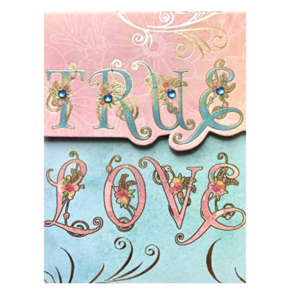 Punch Studio Embellished Mini Pocket Notepad ~ True Love 71301